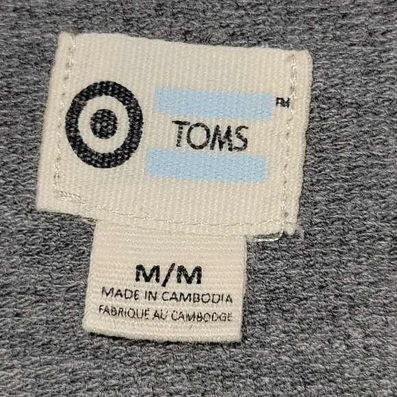 💵3/$20 Toms Kids Grey Design Print Sweatshirt Size Med - Picture 7 of 7